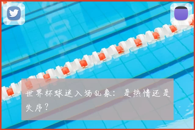 世界杯球迷入场乱象：是热情还是失序？